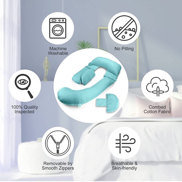 UniNewborn Pregnancy Pillows For Sleeping With Washable Combed Cotton main image 5